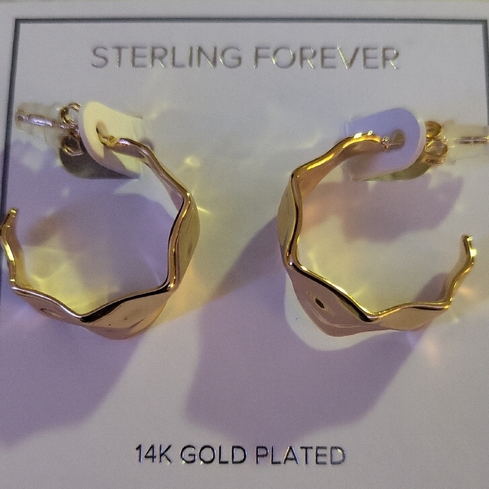 Twisted Gold Earrings - Picture 1 of 4
